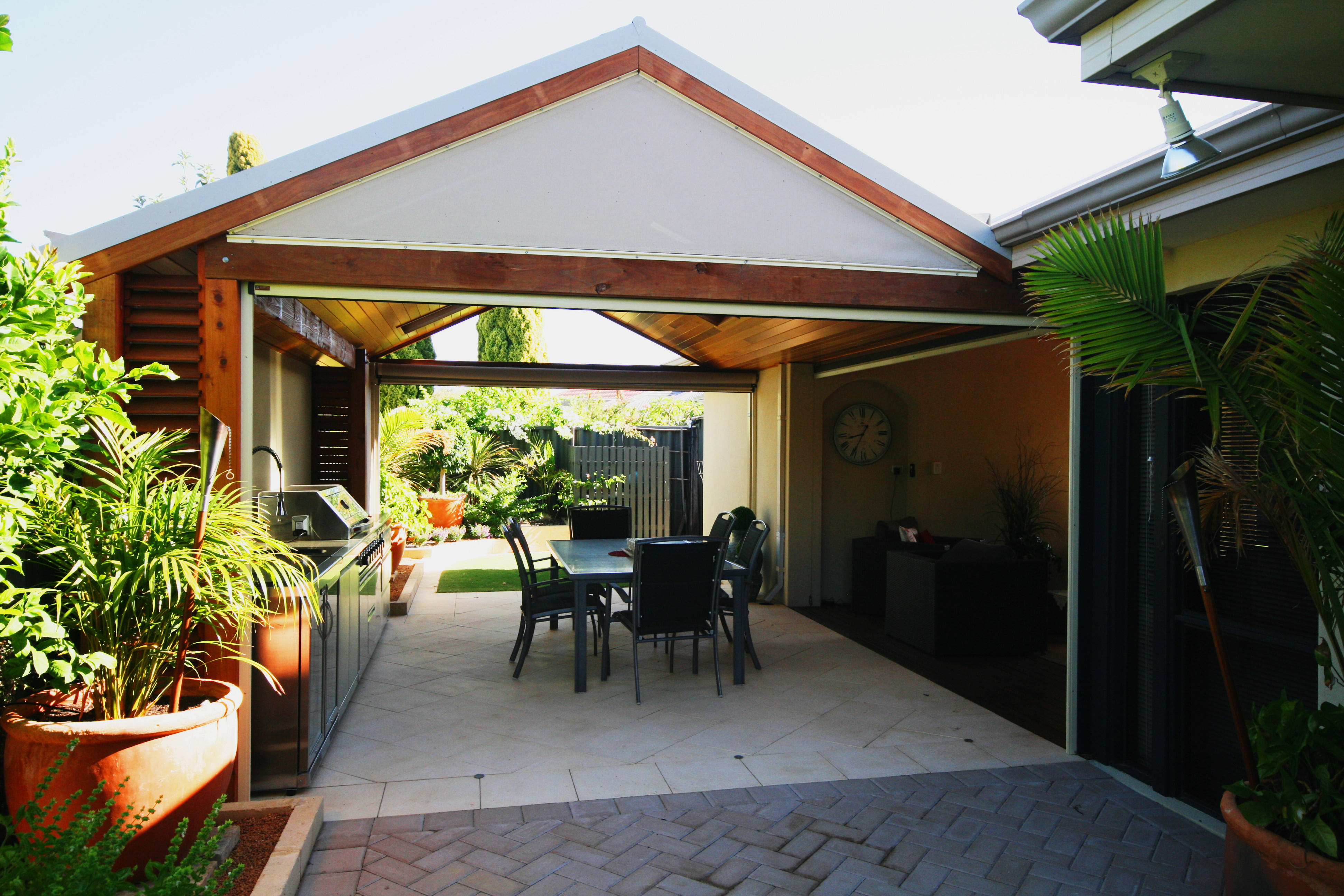 Sophisticated Gabled Patio